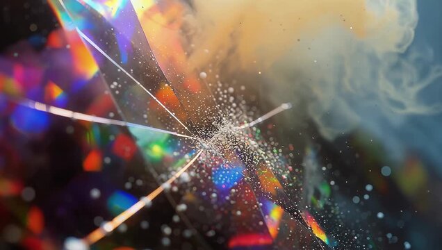 Colorful Smoke Plumes Creating Abstract Patterns in a Vibrant Environment