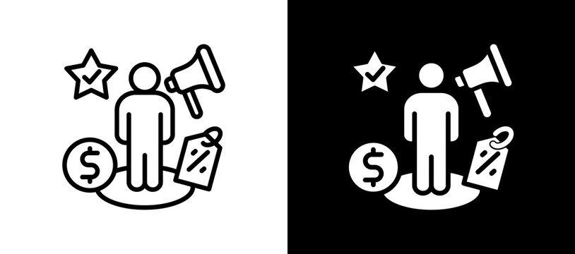 Customer Needs blackwhite icon