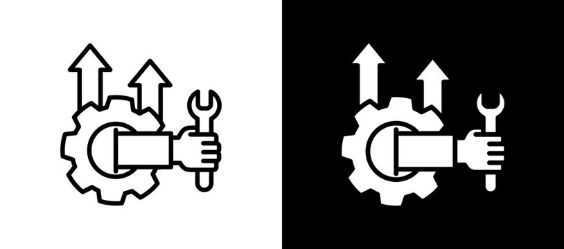 Service Upgrade blackwhite icon