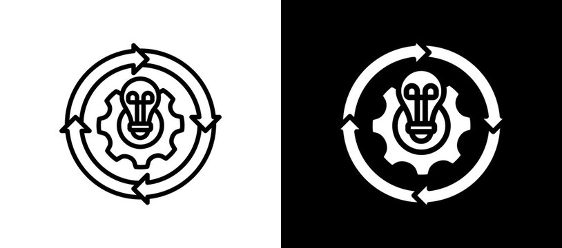 Process Improvement blackwhite icon