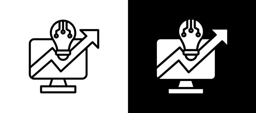 Future Trends blackwhite icon