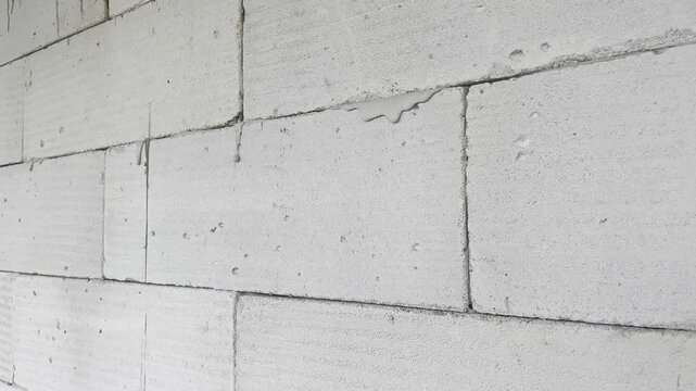 AAC Lightweight Concrete Block Wall Texture