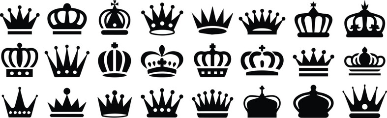 Crown icons for logo and branding use © Icon Stock