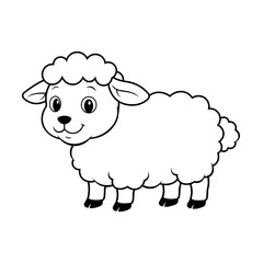 Obraz premium Vector illustration of sheep