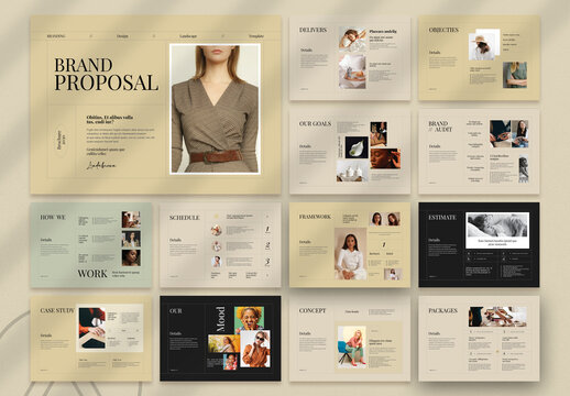 Brand Proposal Landscape Brochure Template