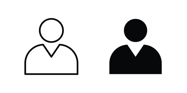 Admin icon design pack in white and black color