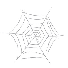 Large central spider web cobweb illustration for Halloween background © JunKikuchi