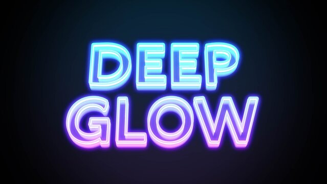 Deep Glow Neon Title Reveal