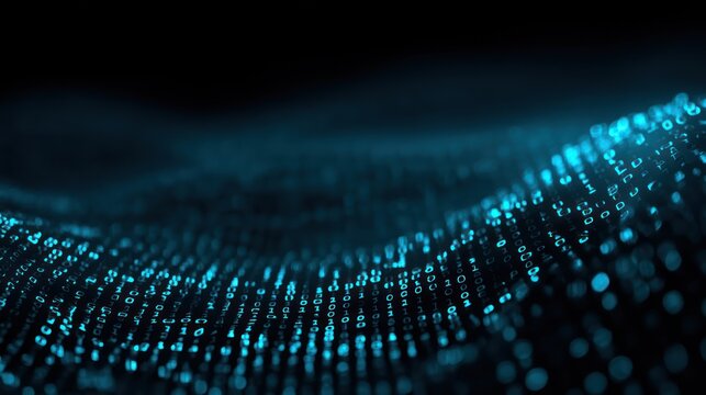 Abstract digital data stream background