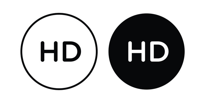 High definition icon design pack in white and black color