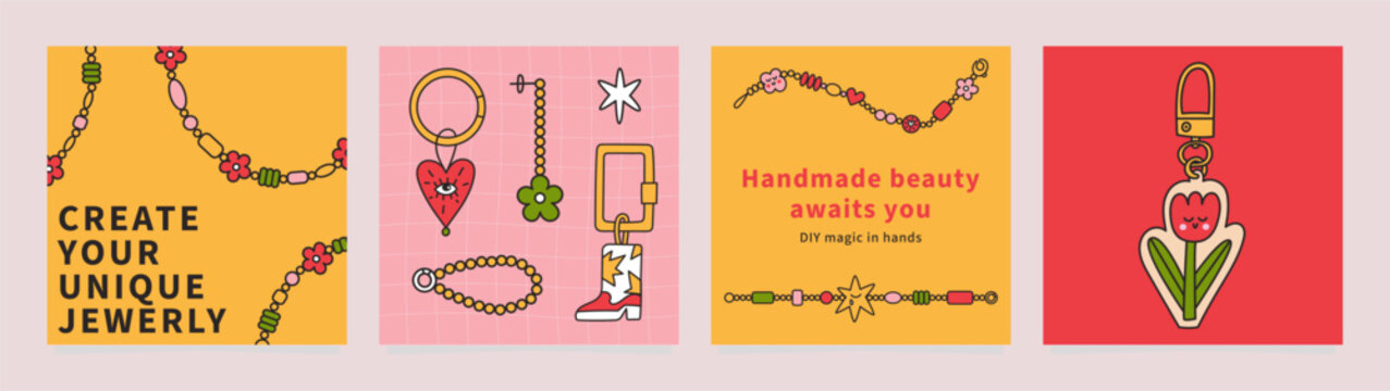 DIY jewelry banner set