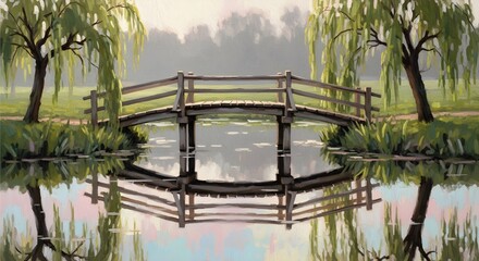 Fototapeta premium Soft Bridge Scene