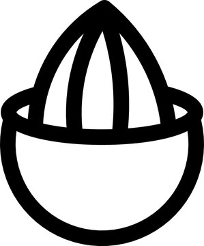 Handheld lemon squeezer vector illustration for kitchen design