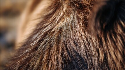Fototapeta premium Wildlife fur detail in earthy hues for design and editorial use