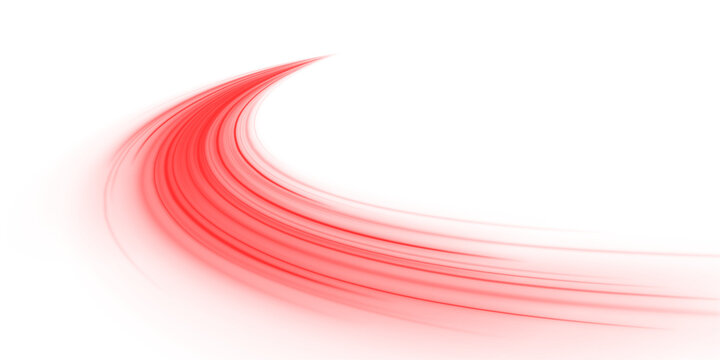 Abstract red waves move across a black tech space. Motion effects create depth and energetic rhythm. Sci-fi PNG.
