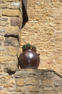 mur, pierre, vieux, argile, architecture, poterie, antique, brique, eau, ancien, b&acirc;timent, texture, d&eacute;coration, voyage, histoires, mill&eacute;sime , medieval , France, village 