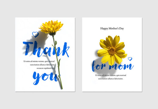 Social Media Posts with Mothers Day Theme
