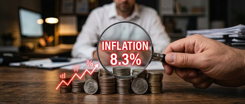 Analyzing inflation trends understanding 8.3% rate impact on business strategies office environment financial insights professional viewpoint