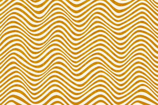 Gold wavy line pattern background