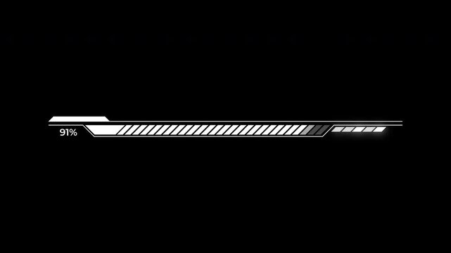 Minimal loading bar with multi segment progress fill