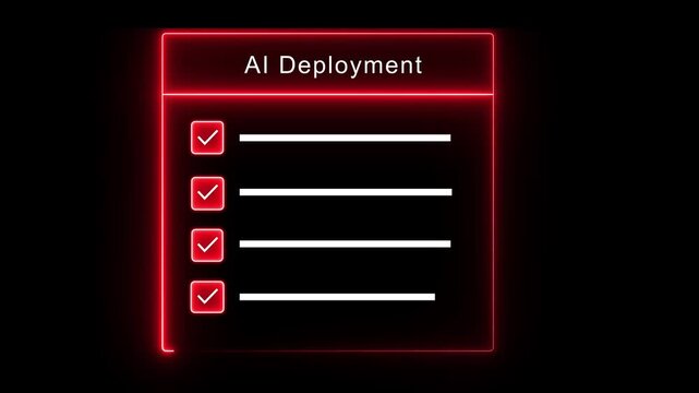 AI deployment cybersecurity software developer coding programming technology machine learning next gen concept with developer hand interacting transparent screen showing coding animation 4k vido