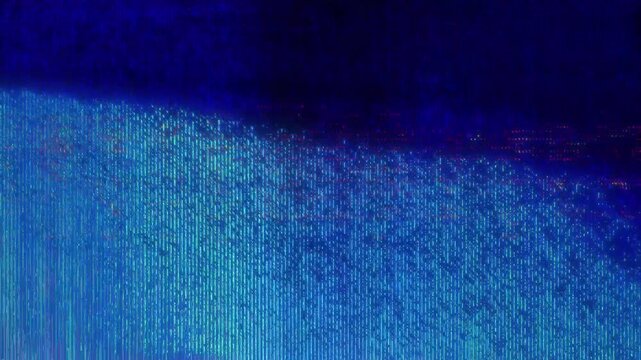 Glitchy scanlines overlay. Looped digital noise. Bad TV signal