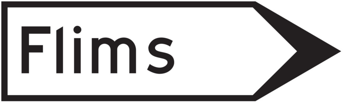 Information signs, Flims station ahead icons