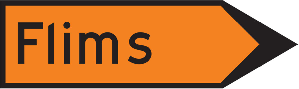 Information signs, Flims station ahead icons