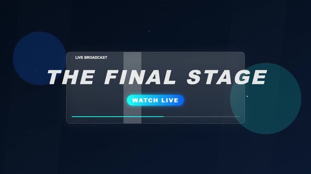 Professional Live Stream Graphic For The Final Stage Esports Event