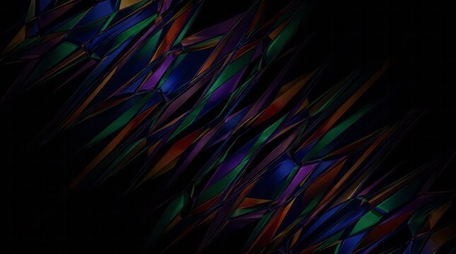 Abstract Colorful Geometric Pattern Geometric Colorful Design Art Sharp Textures Dark. Concept featuring geometric, colorful, design, art, sharp for professional commercial design.