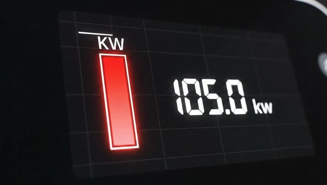 Electric Vehicle Power Consumption Display - A Detailed Analysis.