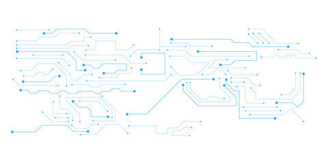 Obraz premium Abstract circuit board futuristic technology processing background
