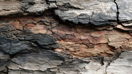 Fototapeta premium close-up of cracked and weathered tree bark texture