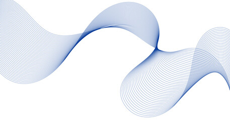 Fototapeta premium Abstract wave line design background with smooth flowing curves, modern dynamic stripe pattern, clean minimal vector backdrop for banner, poster, cover.