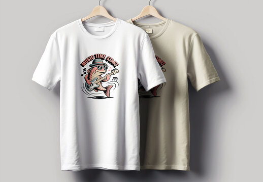 Music Time Start T Shirt Design Layout