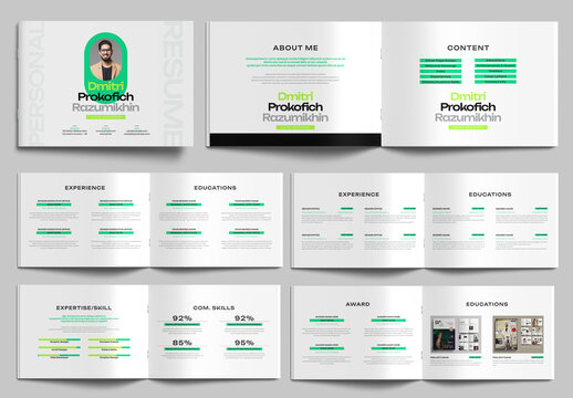 Resume Booklet Layout Design