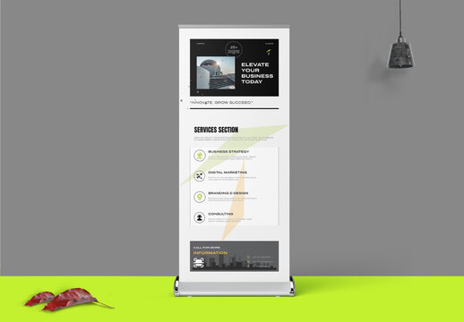 Roll Up Banner Template for Business and Corporate Promotion