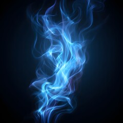 Obraz premium Deep space background with flowing blue plasma wallpaper