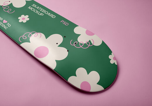 Studio Skateboard Deck Mockup