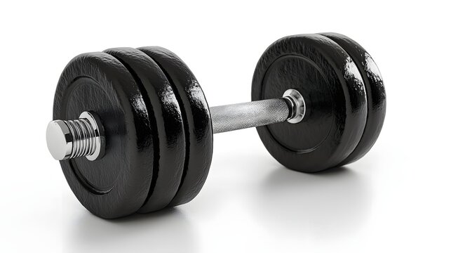 Dumbbell image featuring fitness equipment for home training sessions image