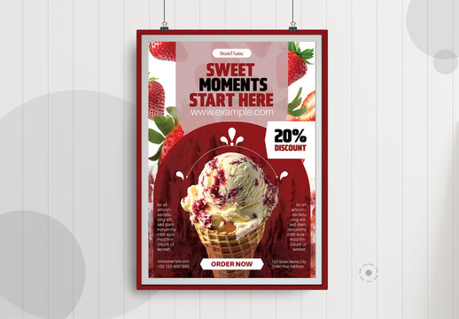 Ice Cream Poster Template