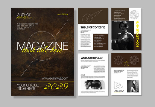 Modern Fashion Magazine Layout Design