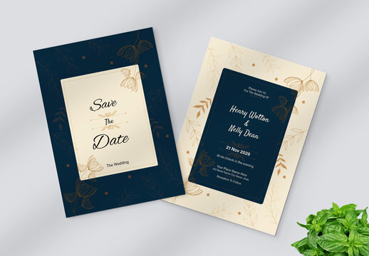 Modern Wedding Invitation Card