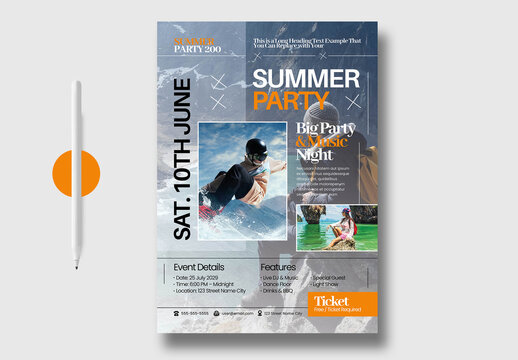 Summer Event Poster Design
