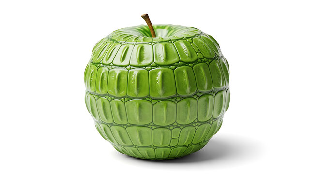 Creative green turtle shell designed as an apple decoration item