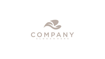 Fototapeta premium Minimalist Leaf Logo Design for Eco Friendly Business
