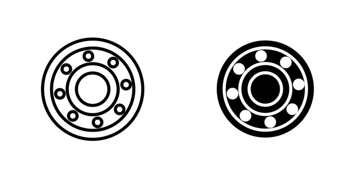 Car bearing icon on white background, editable stroke svg 10