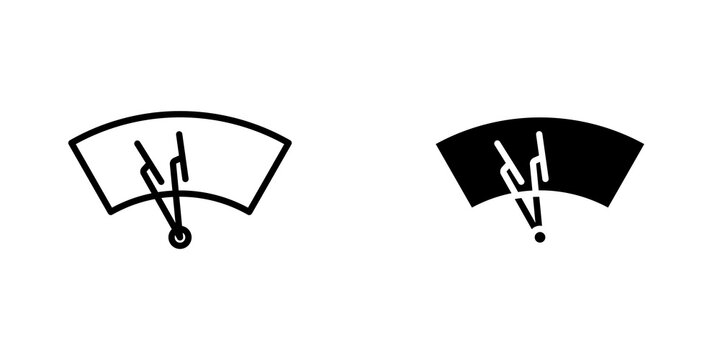 car windscreen icon on white background, editable stroke svg 10