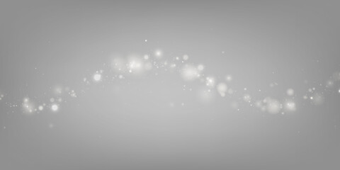 Soft white glitter shines with warm glow. Magical sparkles drift beside elegant silver dust. PNG festive background feels dreamy.  © dedstock