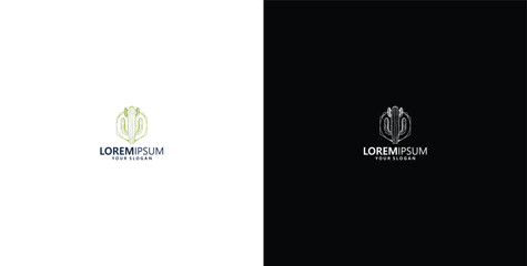 Fototapeta premium cactus logo design line art logo ideas, templates, plants, smart premium vectors